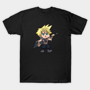 Chibi Cloud Kawaii Final Fantasy 7 Cloud Strife T-Shirt